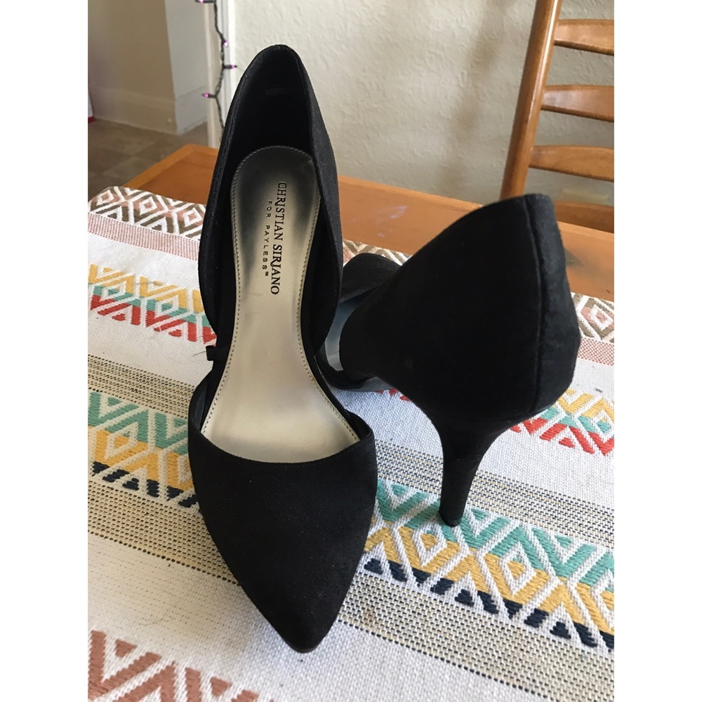 Christian Siriano black high heels